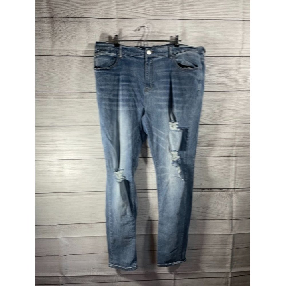 Novamen - Men's Denim Blue Jeans - Size 40 x 32